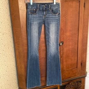 Artist flare jeans - 1 dark and 1 medium wash.